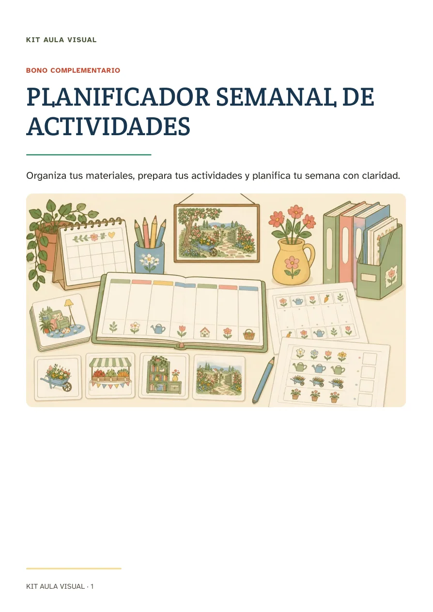 Portada de Planificador Semanal de Actividades